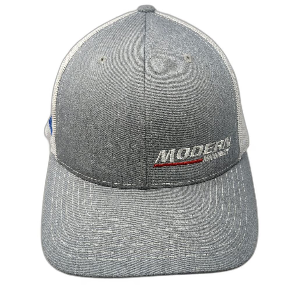 Richardson Trucker Hat Gray One Size Modern Machinery Komatsu Mesh Snapback